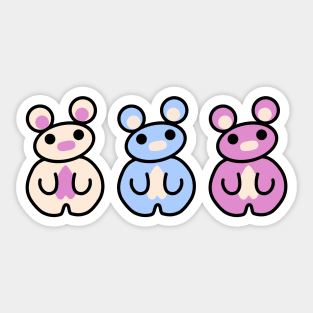 Three Chibis CHUMMY Sticker